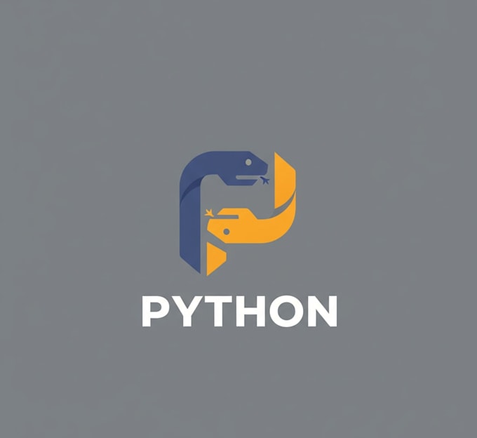design a sleek and professional python logo for your brand