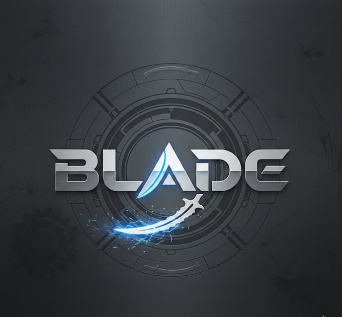 design a sharp and powerful blade logo for your brand