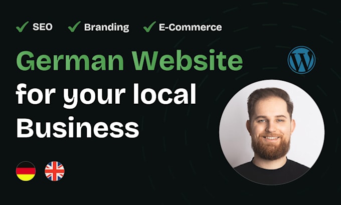 create a german wordpress website for your local business