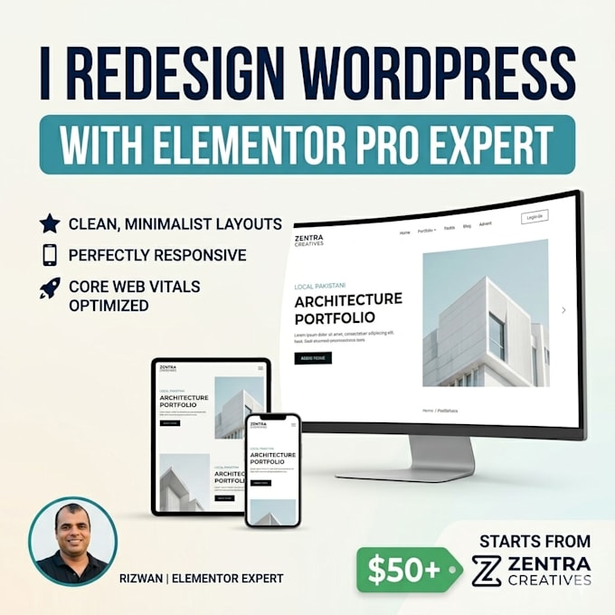 redesign wordpress website with elementor pro expert