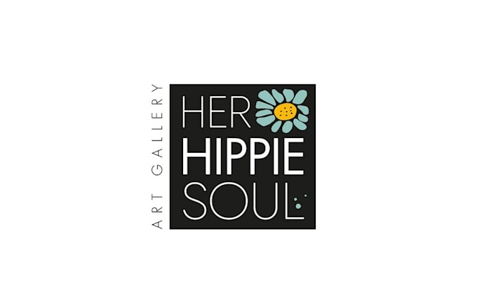 design hippie soul art gallery logo
