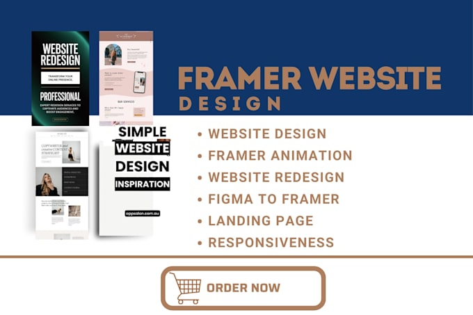 build a responsive framer website using framer builder