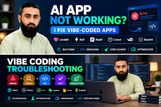 fix, debug and optimize your lovable, bolt, replit or ai generated app