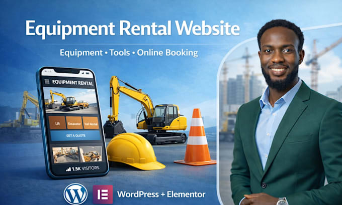 build a professional equipment rental website