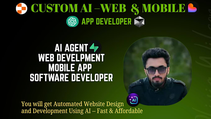 do ai website, ai software, ai mobile app ,ai web app, ai chatbot, ai developer