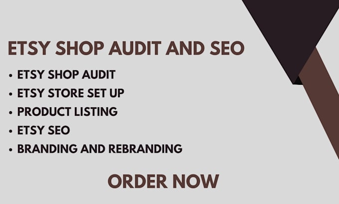 audit your etsy shop and optimize SEO to increase sales