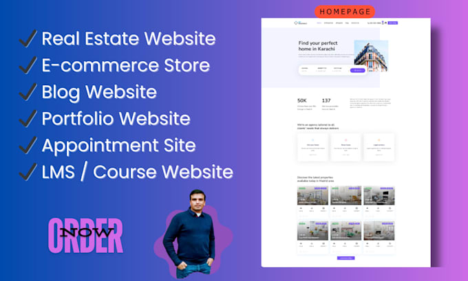 build a subscription website, property listing website, or custom wordpress