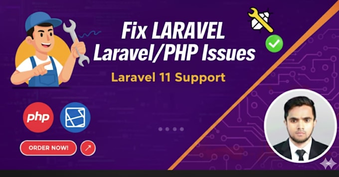 fix laravel bugs, PHP errors, backend and API issues