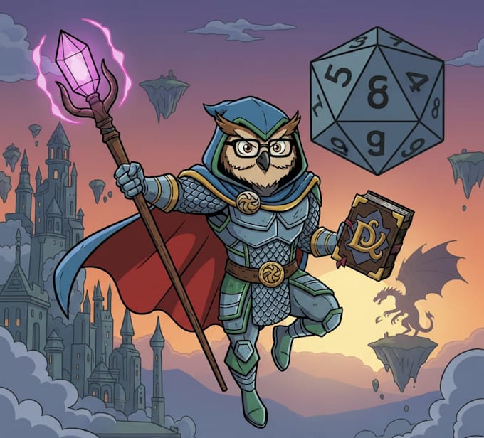 create comics character logo and friendship portrait