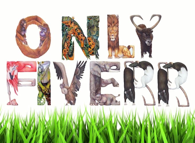 Write any name or text using animals by Some8633 | Fiverr