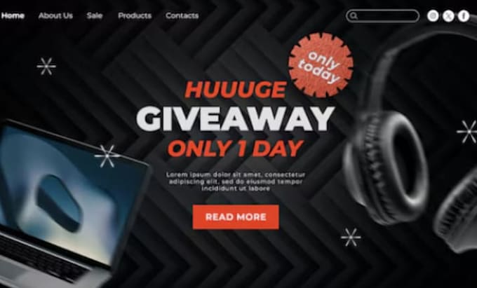 Raffle website design and redesign by Hardee1227 | Fiverr