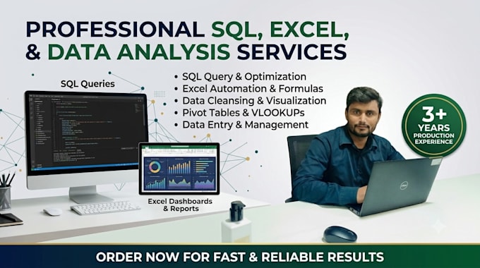 do sql query, database project and data analysis