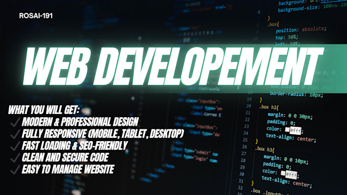 develop professional and SEO friendly website