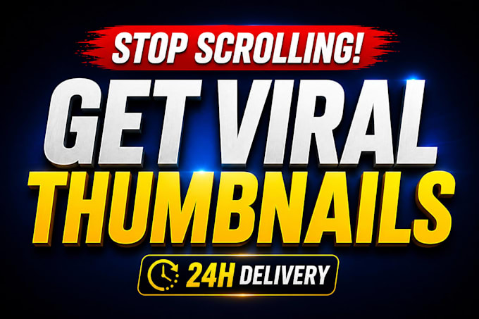 design high CTR viral youtube thumbnails