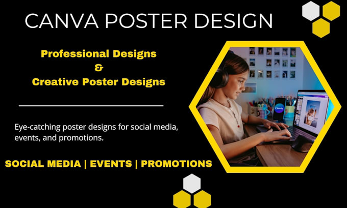 design professional canva posters and social media posts