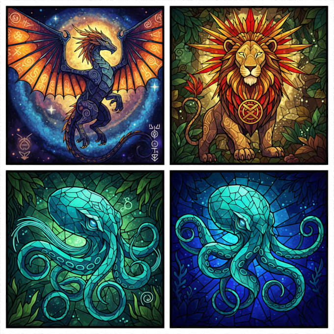 draw unique and stylized animal illustrations with creative style