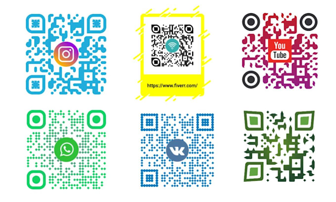 make custom unique, professional qr code for business logo