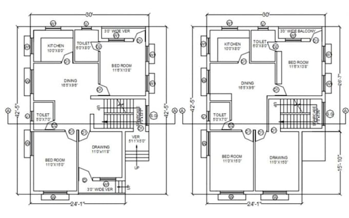design 2d floor plan architectural sketch house floor plan drawing permit scaled