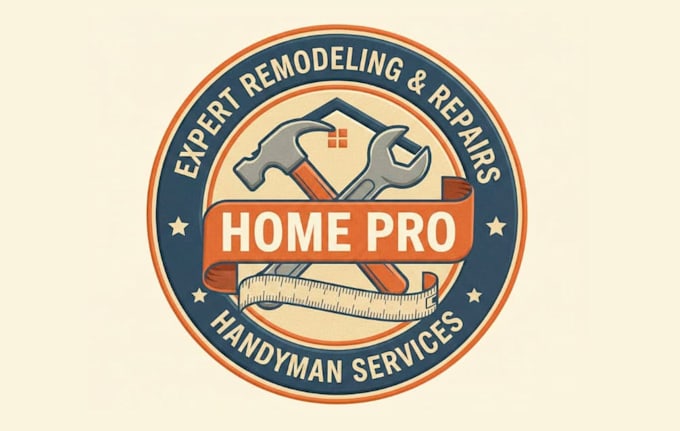 create elegant home remodeling handyman logo service