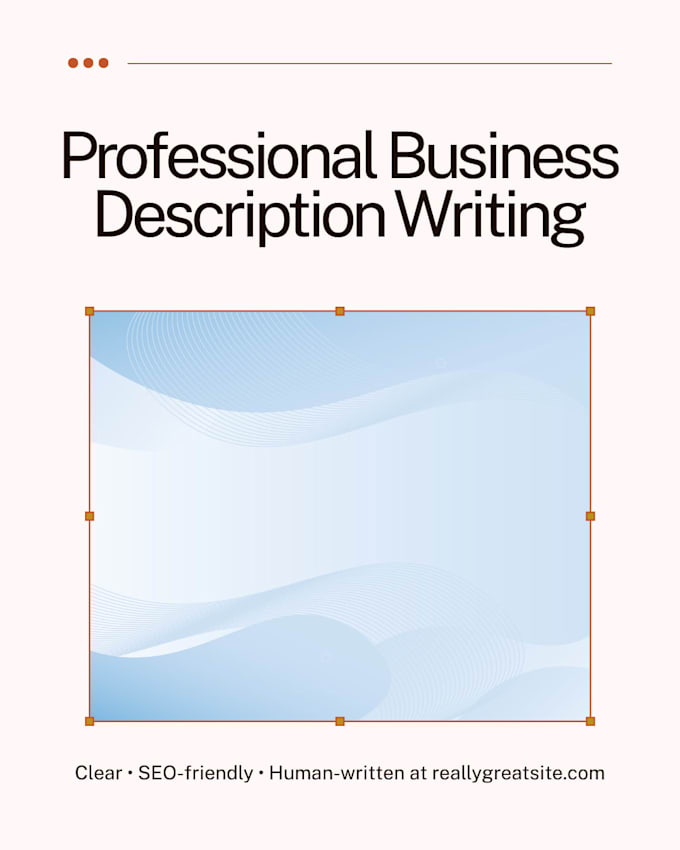write a professional business description in english