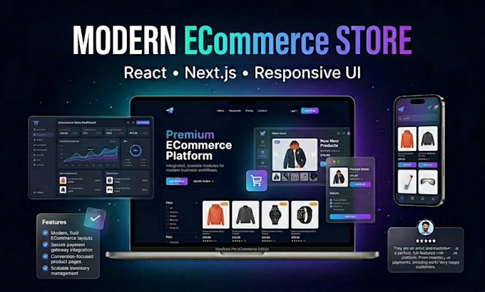build a modern full stack e commerce website