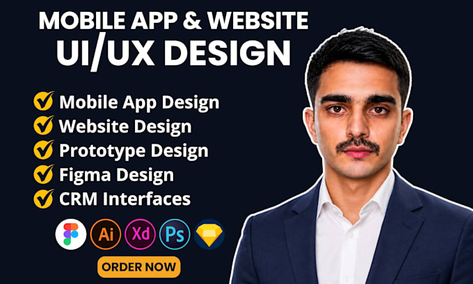 design mobile app and web app prototypes, UX UI design, website mockups in figma