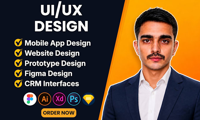 design mobile app and web app prototypes, UX UI design, website mockups in figma