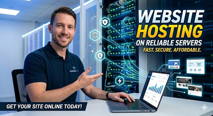 host a website on a server preferably linux using a web server of your choice