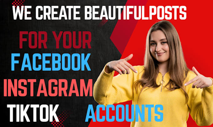 create instagram and facebook post with captions