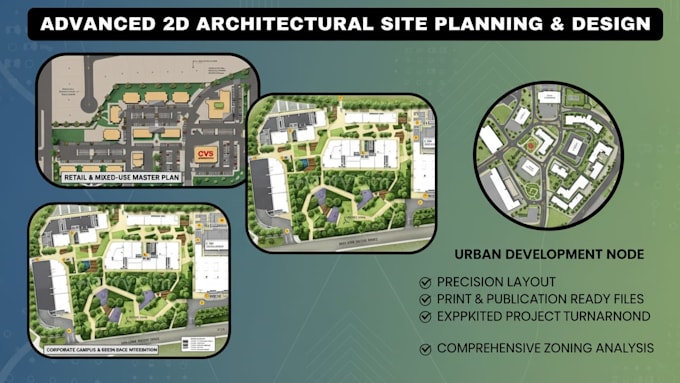 design 2dsite plan, real estate map, master, subdivision and landscape plot plan