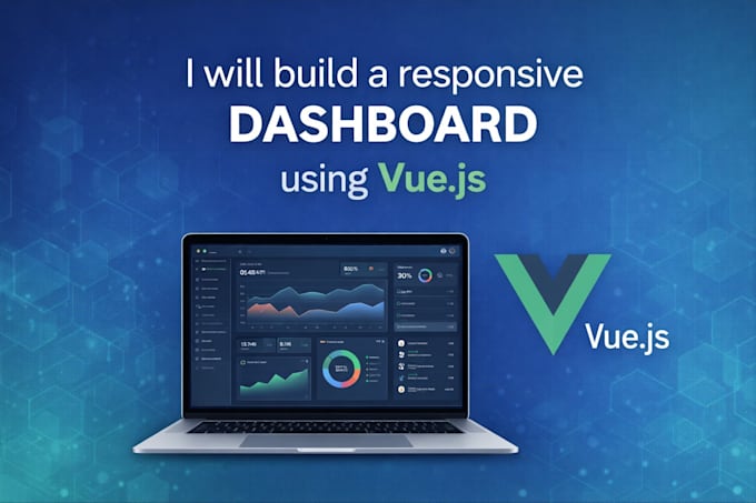 Build a responsive dashboard using vue js by Caio_furlansz | Fiverr