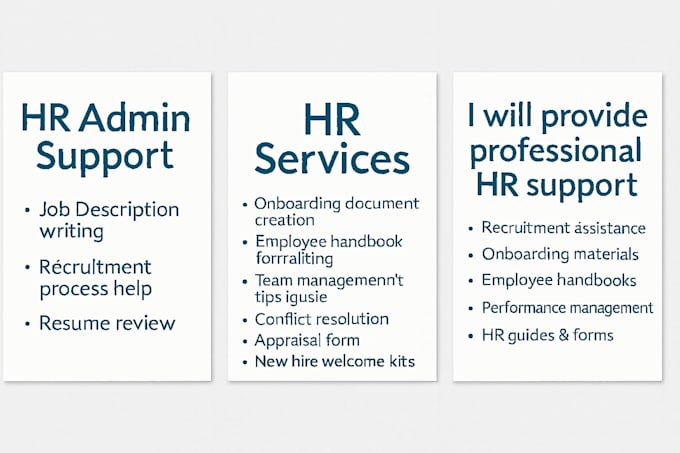 be your professional HR and admin VA