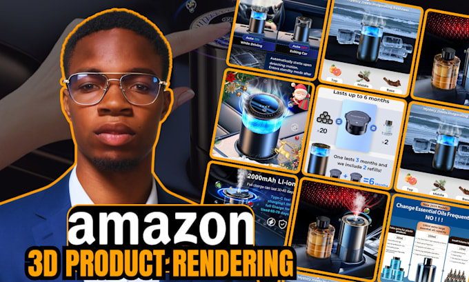 do 3d amazon photographic product rendering image and ebc product description