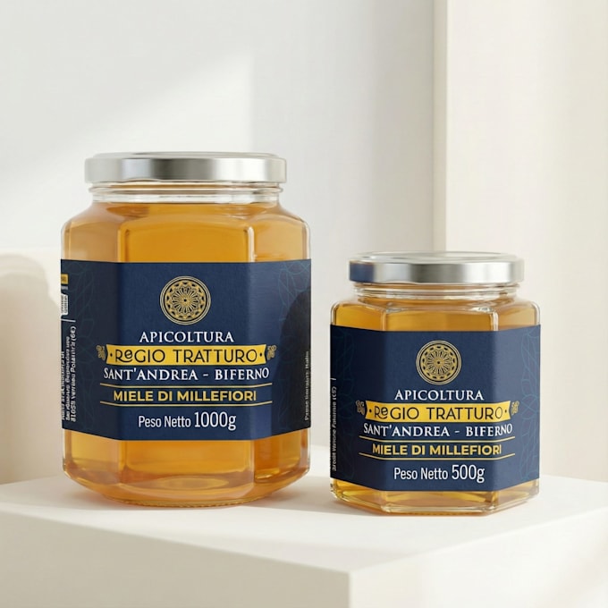 create premium honey jar labels for small farms and brands