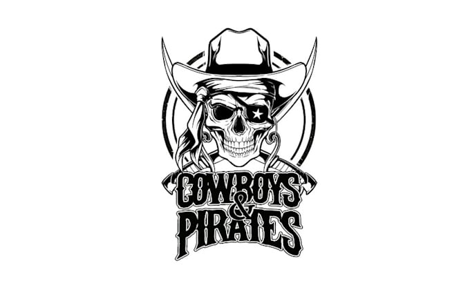design best quality cowboys pirates logo