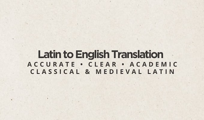 translate classical and medieval latin