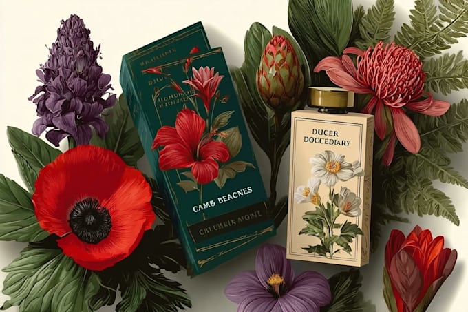 make custom digital botanical illustrations, branding, packaging, prints