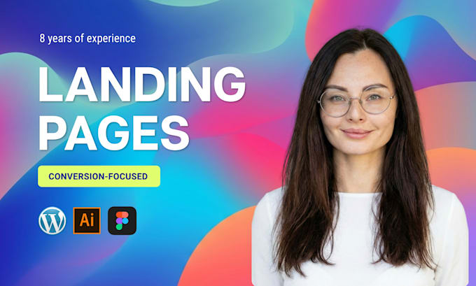 design a modern, conversion focused landing page