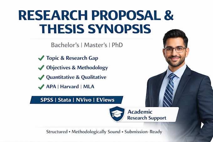 develop a professional research proposal or thesis synopsis