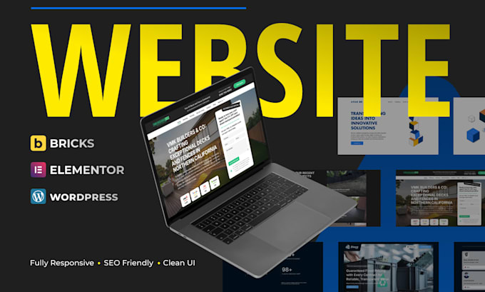 build a wordpress website using elementor or bricks