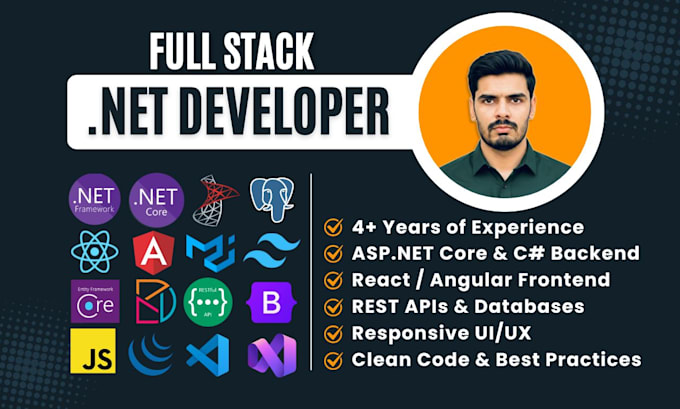 develop full stack apps with dot net core, react, angular