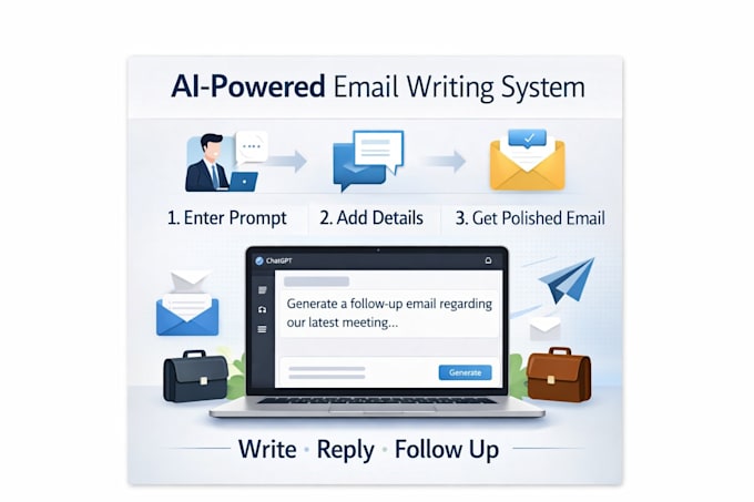 create custom chatgpt prompts for professional email writing