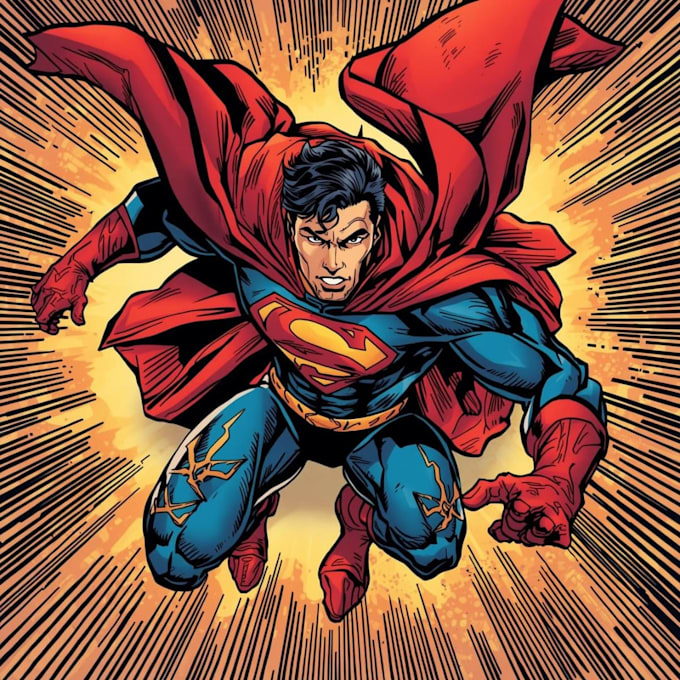 create a comic book and custom illustration