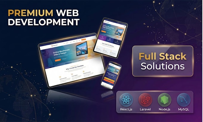 build responsive website and web application as full stack developer