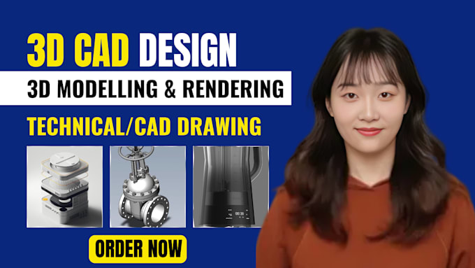 Do professional 3d cad modeling and product design in solidworks by ...