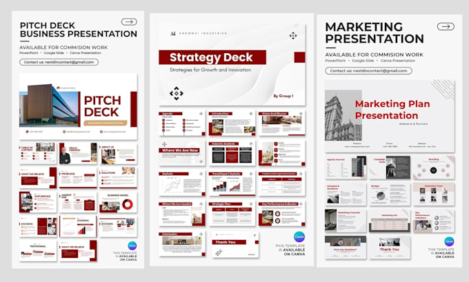 design a powerpoint presentation and sales pitch deck template
