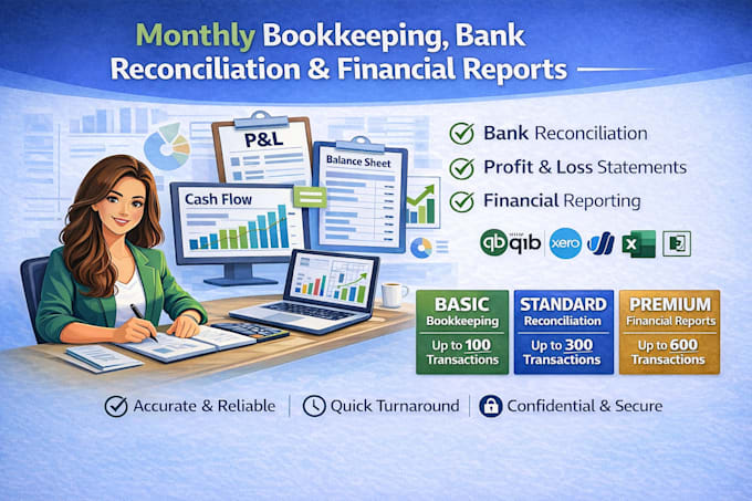 prepare financial statement ,profit and loss, income statement