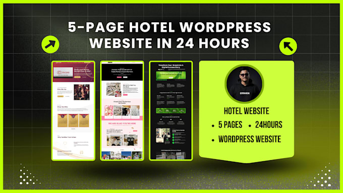 redesign hotel website in 24 hrs