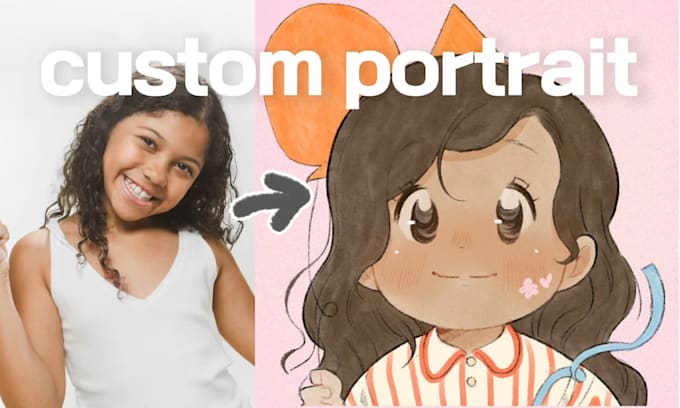 draw a cute cozy chibi portrait for your custom gift or avatar