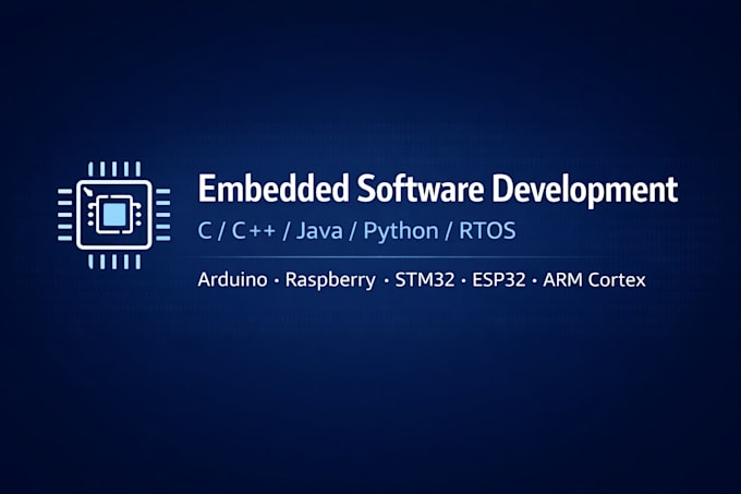 develop professional embedded firmware for microcontrollers and rtos